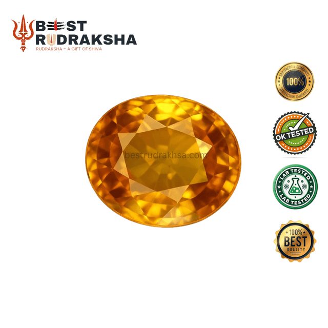 Jupiter's Yellow Sapphire (Guru ka Pukhraj) - Original Yellow Sapphire Gemstone